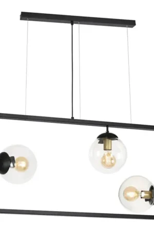 Laatste Kans Hanglamp aan een koord REY 3xE27/7W/230V zwart