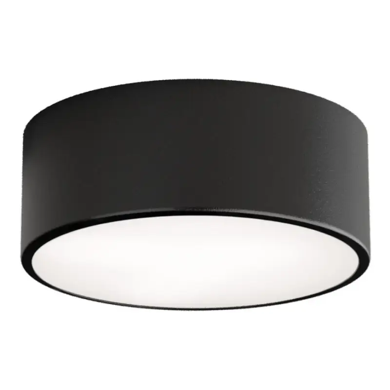 Uitverkoop Plafondlamp CLEO 1xE27/24W/230V diameter 20 cm zwart