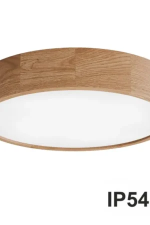 Beperkte Voorraad Badkamer plafondlamp CLEO 4xE27/24W/230V IP54 diameter 47,5 cm eiken