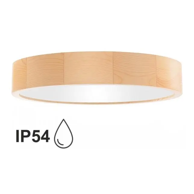 Rechtstreeks Van De Fabrikant Badkamer plafondlamp CLEO 4xE27/24W/230V IP54 diameter 47,5 cm Dennenboom