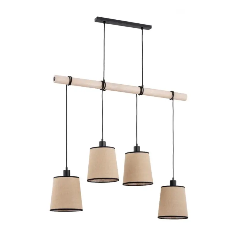 Korting Hanglamp aan een koord REJA 4xE27/60W/230V