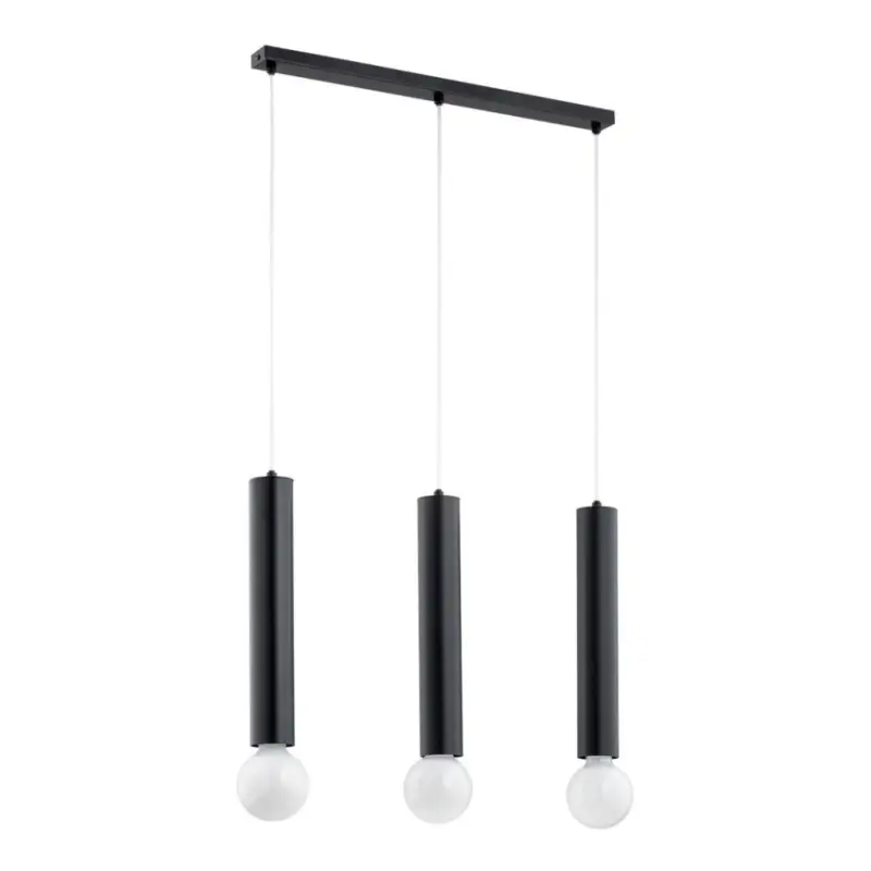 Hanglamp aan een koord TWISTER 3xE27/60W/230V zwart Must-Have