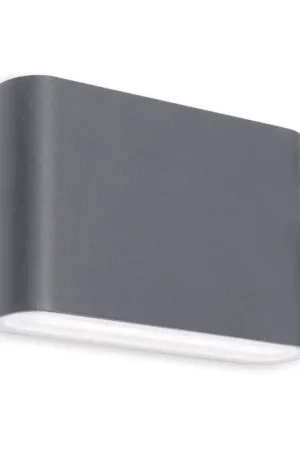 LED2 - LED Buiten wandlamp FLAT 2xLED/3W/230V IP65 3000K/4000K/5700K zwart Rechtstreeks Van De Fabrikant