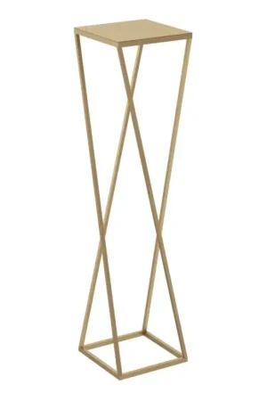 Koopje Bloemenstandaard 100x24 cm goudkleurig