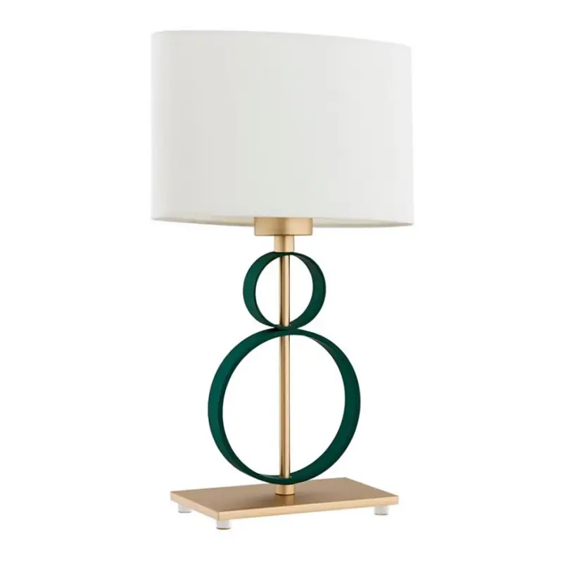 Korting Argon 8317 - Bureaulamp PERSEO 1xE27/15W/230V 42 cm crème/groen