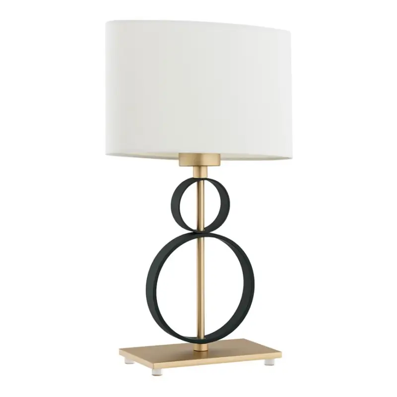 Op = Op Argon 8373 - Bureaulamp PERSEO 1xE27/15W/230V 42 cm crème/zwart
