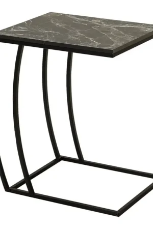 Rechtstreeks Van De Fabrikant Zijtafel 65x35 cm zwart