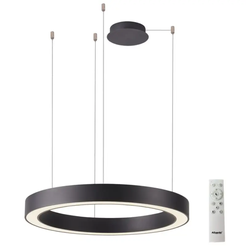 Weekendaanbieding Azzardo AZ5053 - Dimbare LED hanglamp aan een koord MARCO LED/100W/230V zwart + afstandsbediening