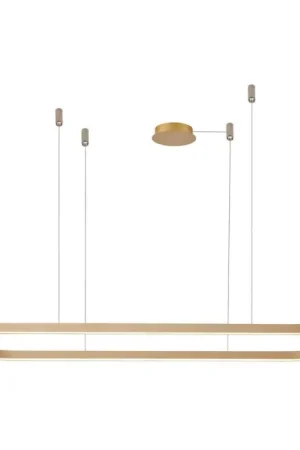 Speciale Aanbieding Azzardo AZ5056 - Dimbare LED hanglamp aan een koord ELENA LED/50W/230V 120 cm goud