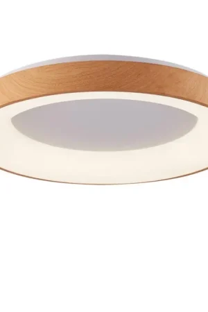 Weekendaanbieding Azzardo AZ4997 - Dimbare LED Plafondlamp SANTANA LED/80W/230V bruin + afstandsbediening