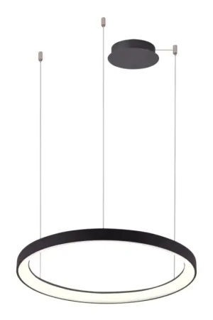 Superprijs Azzardo AZ5022 - Dimbare LED hanglamp aan een koord AGNES LED/60W/230V diameter 78 cm zwart