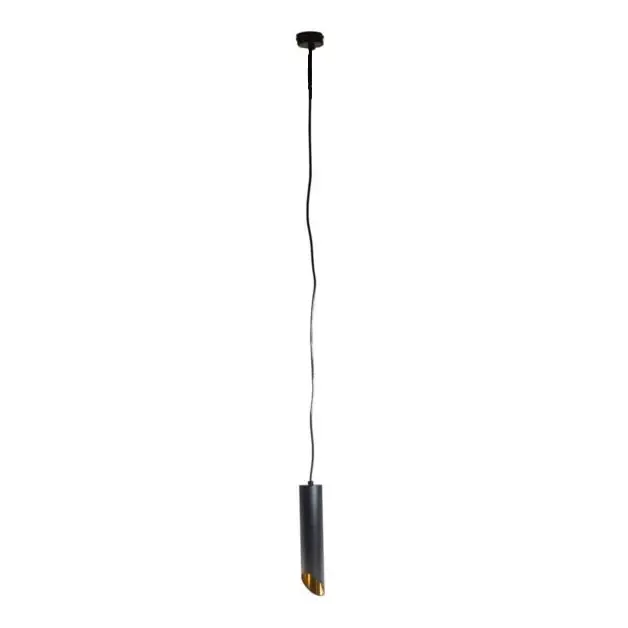 Bestel Nu Hanglamp aan een koord VALDA 1xGU10/60W/230V 132 cm zwart