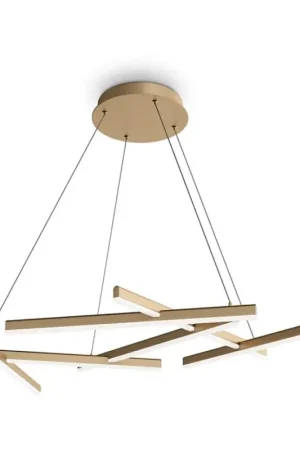 Maytoni MOD016PL-L75MG4K - LED Hanglamp aan een koord LINE LED/75W/230V goud Beste Prijs