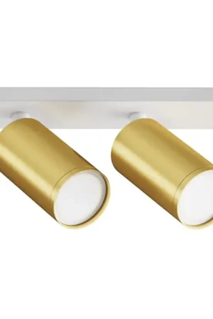 Actieprijs Maytoni C051CL-U-2WMG - Spot FOCUS 2xGU10/10W/230V goud/wit