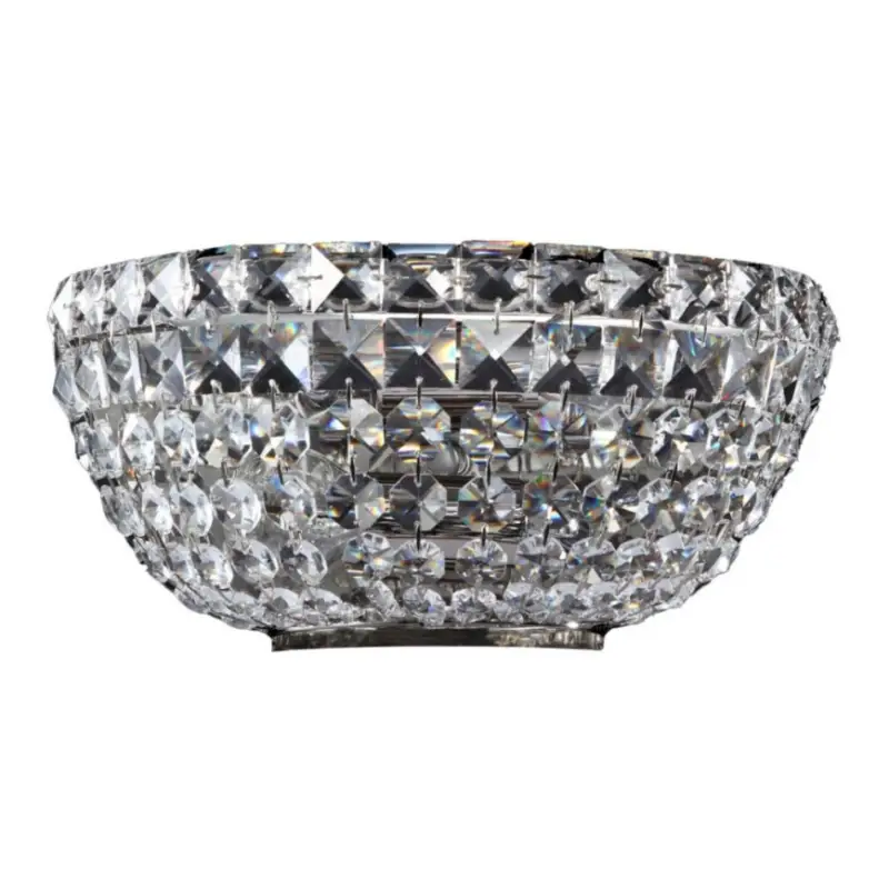 Maytoni DIA100-WL-02-N - Wandlamp BASFOR 2xE14/60W/230V mat chroom Beperkte Voorraad