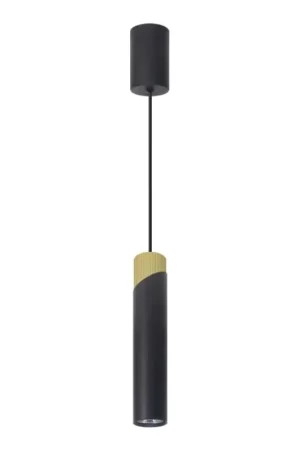 Aanbieding Hanglamp aan een koord NEO 1xGU10/8W/230V zwart/goud
