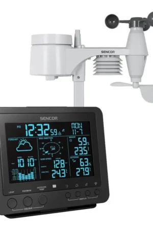 Sencor - Professioneel weerstation met kleuren LCD-scherm 5V/1xCR2032 + 3xAA Populair