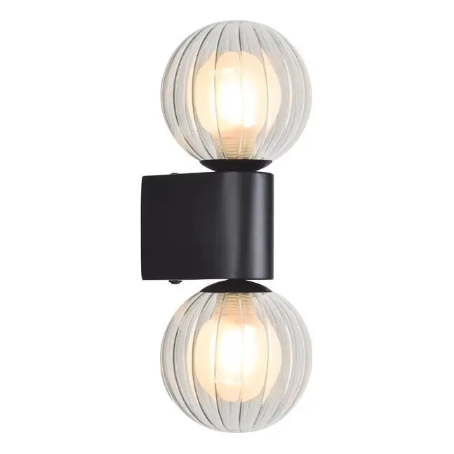 Actieprijs Rabalux - Badkamer wandlamp 2xG9/3,5W/230V IP44 zwart