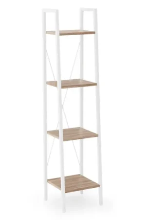 Boekenkast NARVIK 148x34 cm wit/eiken sonoma Shop Nu