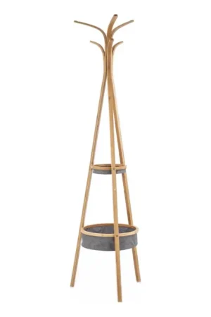 Staande kapstok 177x52 cm bruin Seizoensaanbieding