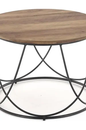 Koffie Tafel NUBIRA 41x60 cm zwart/bruin Meest Verkocht