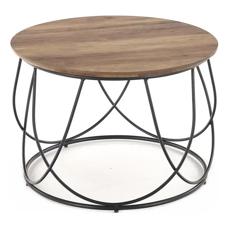 Koffie Tafel NUBIRA 41x60 cm zwart/bruin Meest Verkocht