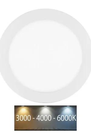 Hangende LED Badkamer plafond verlichting LADA LED/18W/230V 3000/4000/6000K diameter 22 cm IP44 wit Voordeelprijs