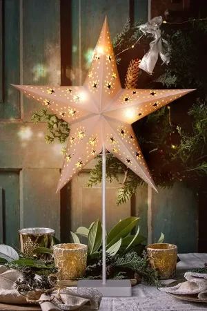 Brilagi - LED kerstdecoratie LED/3xAA 66x45 cm ster Laatste Kans