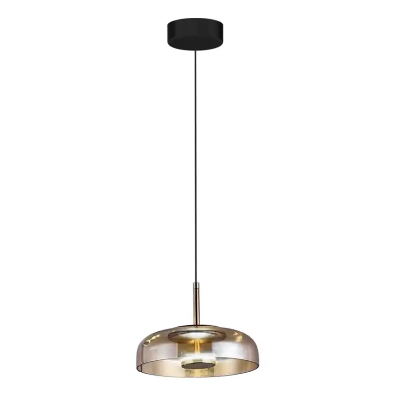 LED Hanglamp aan een koord VETRO LED/6W/230V diameter 23 cm beige/zwart Gereduceerde Prijs