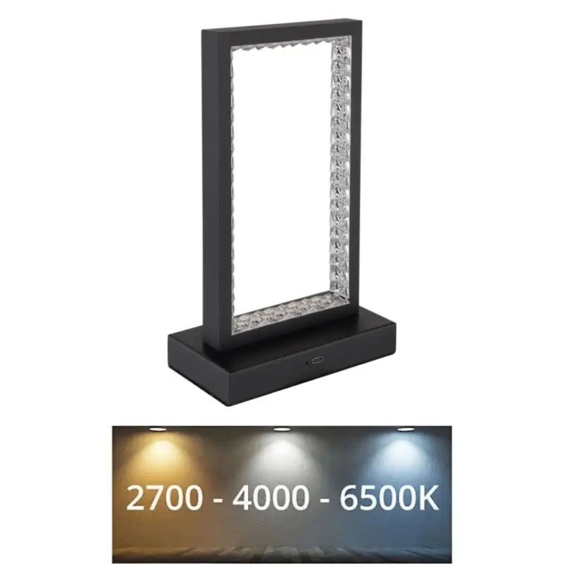 Globo - LED dimbare touch tafellamp LED/3W/3,7V 2700K/4000K/6500K 1800 mAh USB zwart Betrouwbaar