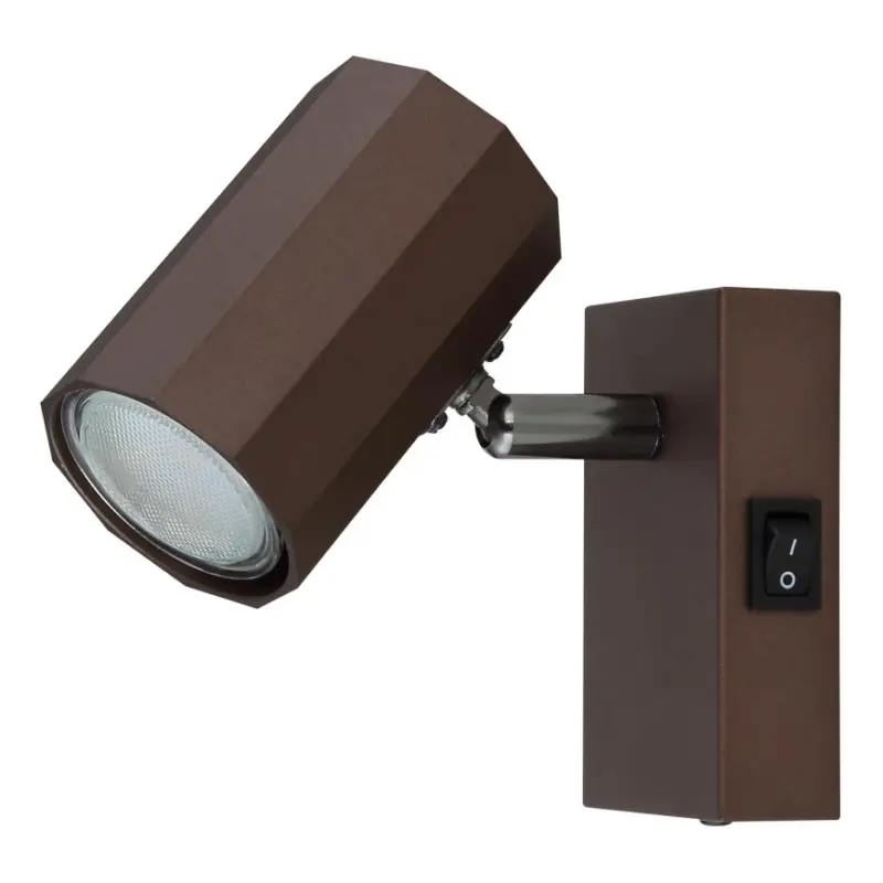 Uitverkoop Globo - Wandspot 1xGU10/25W/230V bruin