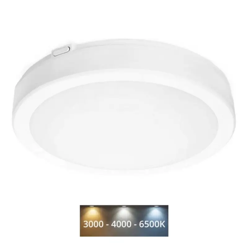 Tijdelijk Beschikbaar LED Badkamer plafondlamp NAIROS LED/18W/230V 3000/4000/6500K IP65 diameter 30 cm wit
