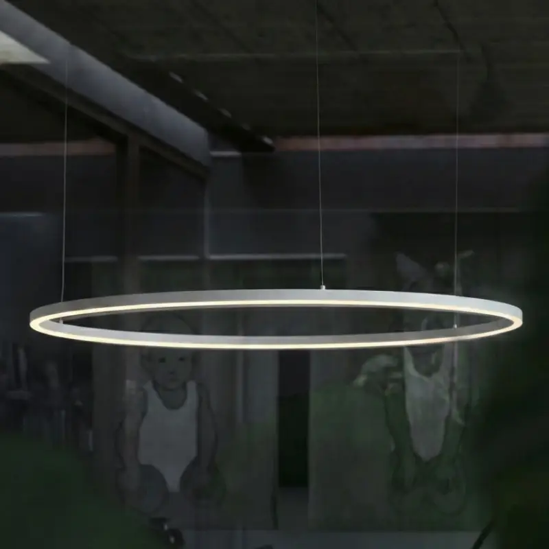 Ideal Lux - Dimbare LED-hanglamp aan kabel ORACLE SLIM LED/28W/230V 3000K CRI 90 Ø 50 cm wit Meest Verkocht