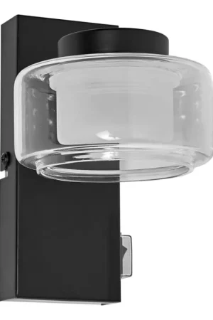 Express Levering Ledvance - LED Badkamerwandlamp ORBIS FLAME LED/5,5W/230V 3000/4000K IP44 zwart