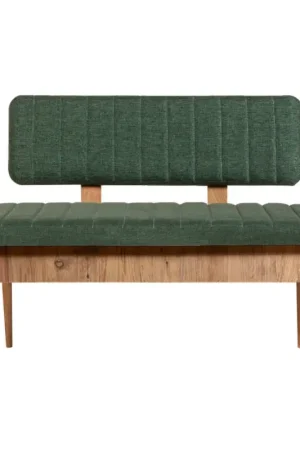 Betaalbaar Gewatteerde bank VINA 85x110 cm groen/grenen atlantic