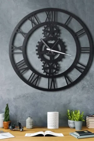 Voordeelprijs Wand klok diameter 70 cm 1xAA zwart