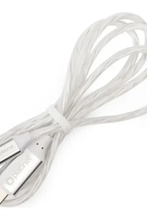 Alleen Vandaag USB-kabel USB-C / USB-C verbindingsstuk met LED achtergrondverlichting 60W 1m wit