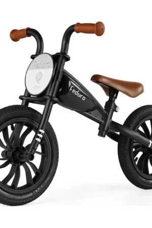 QPlay - Loopfiets FEDURO zwart/bruin Voordeelprijs