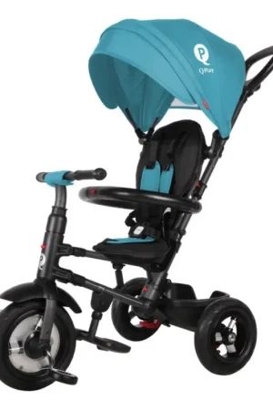 QPlay - Driewieler voor kinderen 3in1 RITO AIR turquoise Meest Verkocht