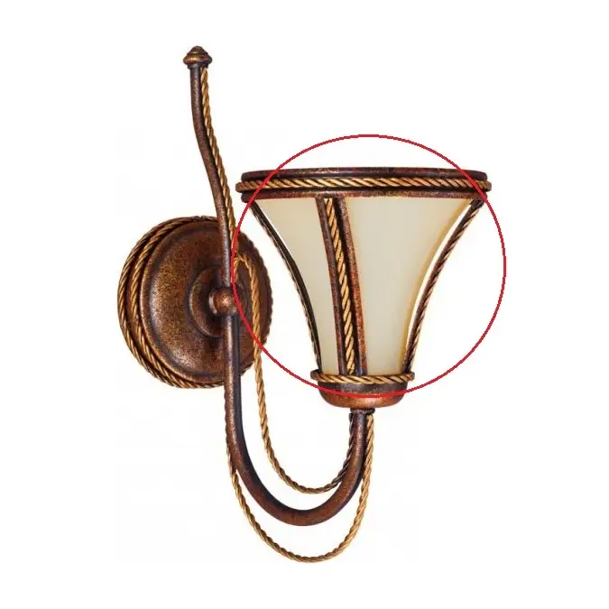 Op = Op Kemar Klosz T/m - Vervangend glas voor wandlamp TANAJA E14