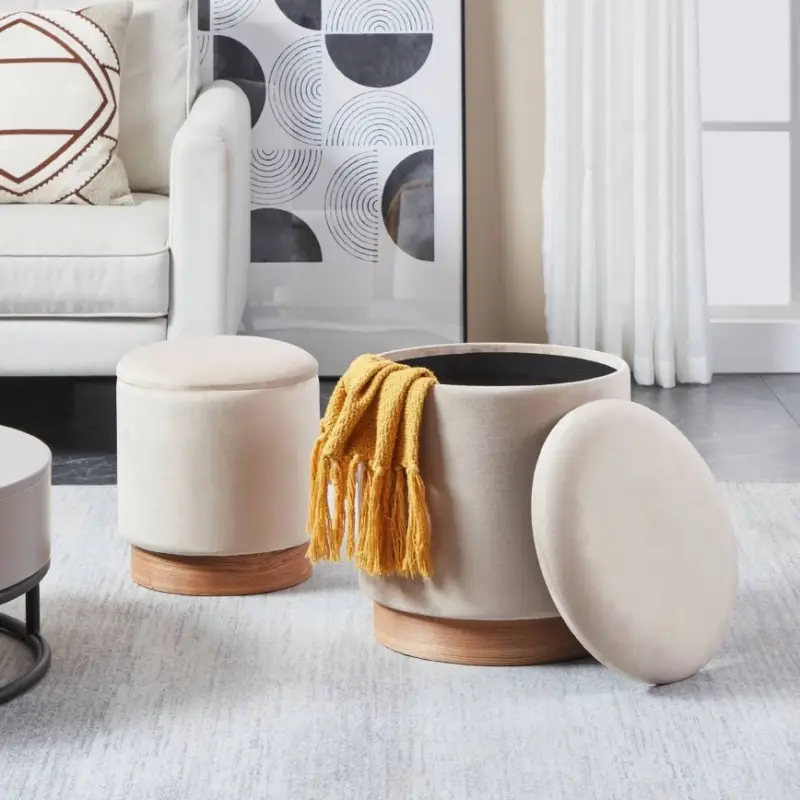 Aanbieding Eglo - SET 2x Krukje diameter 30,5/37 cm beige