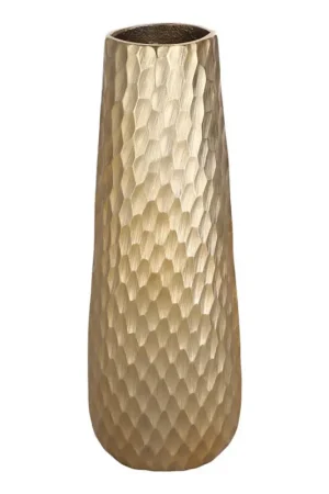 Aanbieding Eglo - Metalen vaas 40,5x14 cm goud
