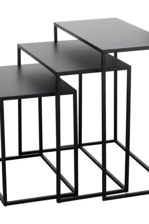 Bestseller Eglo - SET 3x Zijtafel zwart