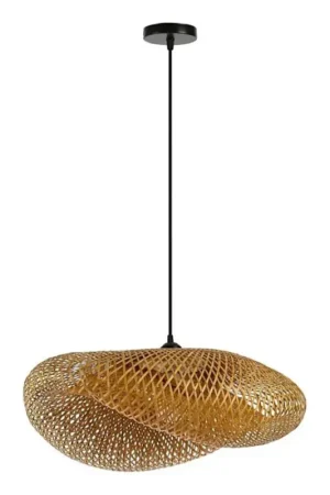 Aanbieding Hanglamp aan een koord HILO 1xE27/40W/230V diameter 60 cm bamboe