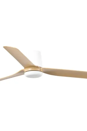 FARO 33829 - Plafondventilator PUNT TUB M bruin/wit diameter 130 cm + afstandsbediening Gratis Retour