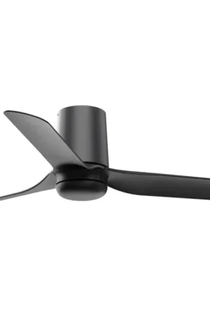 Direct Verzonden FARO 33834 - Plafondventilator MINI PUNT TUB S zwart diameter 90 cm + afstandsbediening
