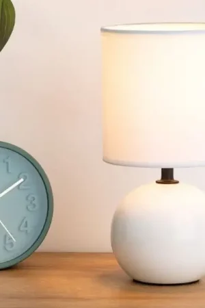 Atmosphera - Tafellamp TIMÉO 1xE14/60W/230V glanzend wit Hoge Kwaliteit