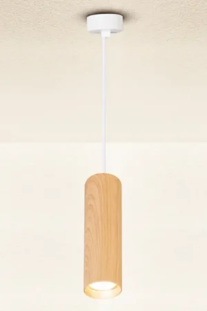 Alleen Vandaag Brilagi - Hanglamp aan een koord SELE 1xGU10/30W/230V wit/eiken decor