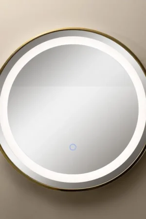 Zuma Line - LED Badkamer wand spiegel met een achtergrondverlichting LED/24W/230V 3000/4000/6000K diameter 60 cm IP44 goud Uitverkoop