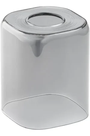 Reserve glas voor kroonluchter E27 11x9,5 cm grijs Laatste Kans